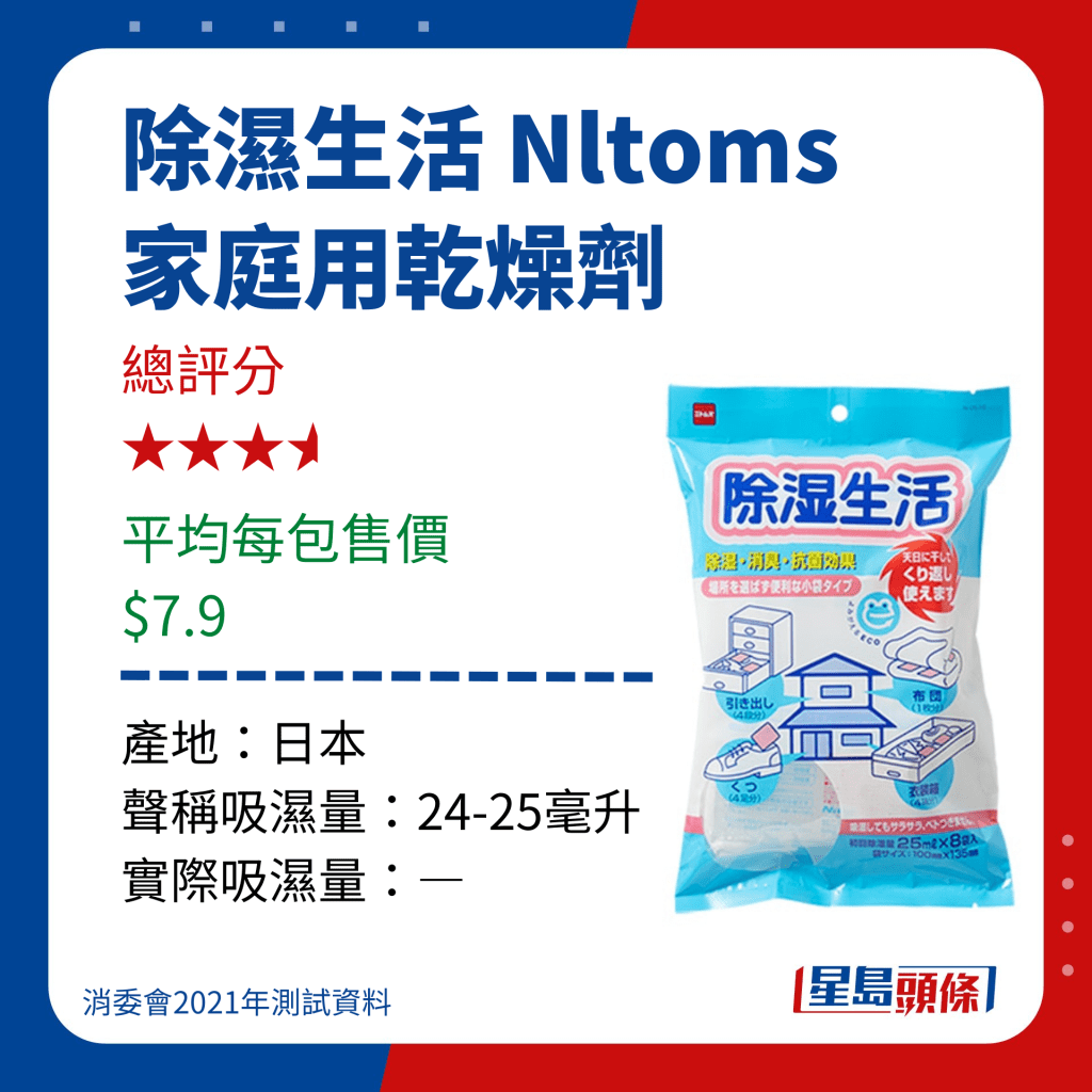 Daiso Reusable Dehumidifying Sheet Wardrobe- Hanging