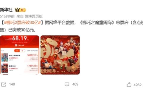 《哪吒2》票房破30亿！河南一影院10分钟一场 一天排了88场