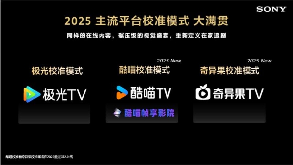 索尼电视9系荣获AWE2025艾普兰金奖，引领显示技术新高度