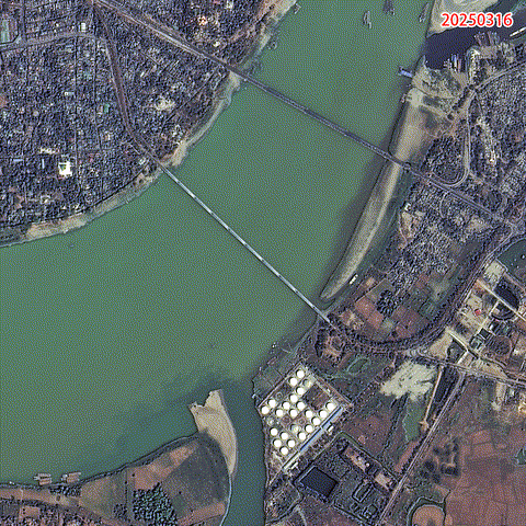 中国14颗卫星助力！缅甸地震前后卫星图对比 像一把巨刀切入地球