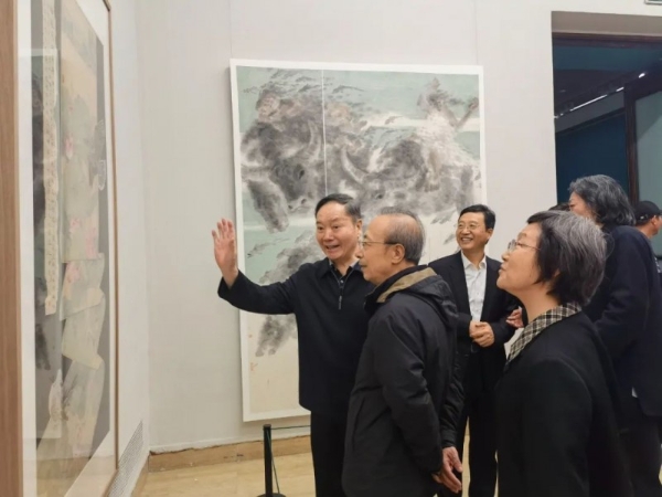 如东书画作品晋京展亮相中国美术馆