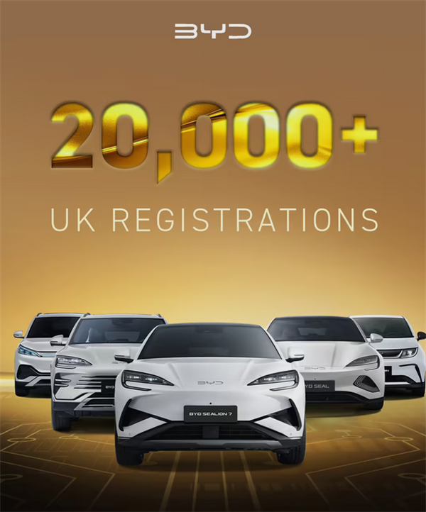 英国人爱上中国车！3月销量飙升88% 比亚迪、名爵大受欢迎