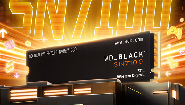 2049元 西数黑盘SN7100 NVMe SSD 4TB版本上市:读速7250 MB/s