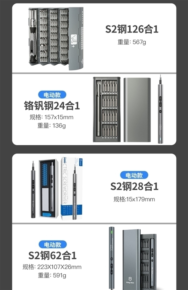 家里备一盒嘎嘎好用！友福工具32合一螺丝刀套装6.6元到手