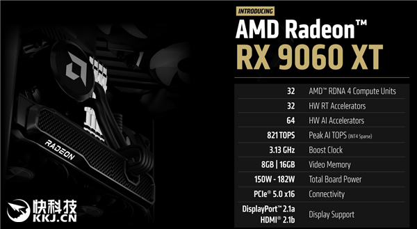 AMD RX 9060 XT显卡价格公布：8GB 2499元、16GB 2899元