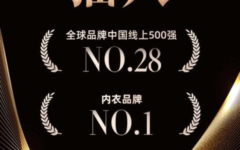 全球品牌中国线上500强榜单发布：猫人位列TOP28，领跑内衣品类