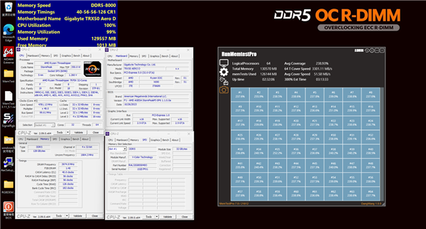 容量达512GB！全何推出全球首款可超频DDR5 RDIMM RGB内存