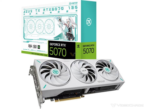 华硕发布五款中国专享版RTX 5060Ti/5070:初音未来 三白二黑