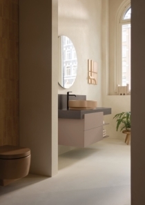 几何线条与大地色系共舞，勾勒多元浴室空间—杜拉维特2025全新Balcoon浴室系列