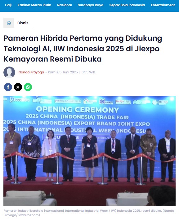 米奥兰特在印尼打造首个AI驱动的工业展引发印尼媒体报道热潮