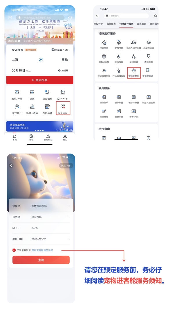 东航“宠物进客舱”服务拓展至17条航线