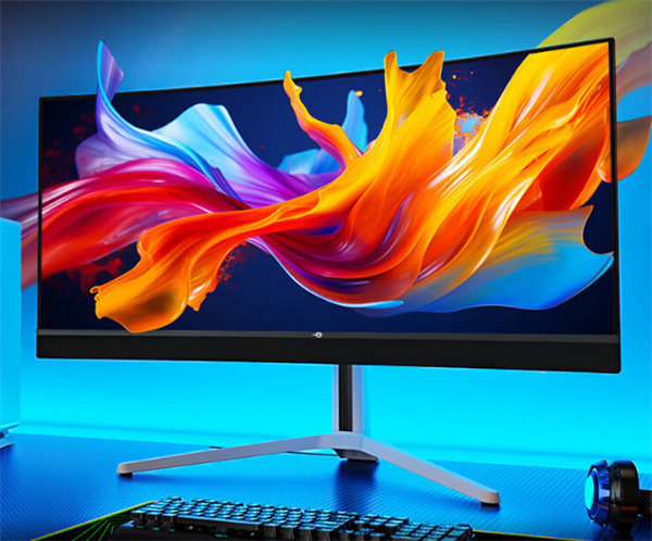 泰坦军团新款34寸带鱼屏首发4999元:240Hz QD-OLED屏、2.1扬声器