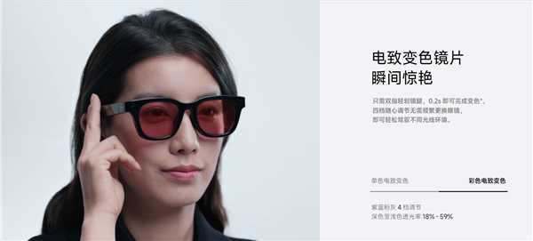 年轻人第一副智能眼镜卖爆 小米AI眼镜电致变色版售罄 2699元起