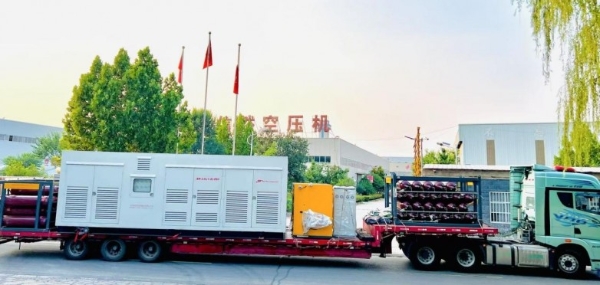发货中国一汽解放 | 数千万元信然CNG天然气压缩机 减压撬 储气瓶组 装车 