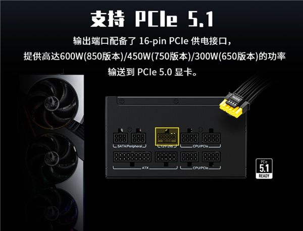 349元起 微星PAG系列ATX 3.1电源正式上市！创新异色接口更安全