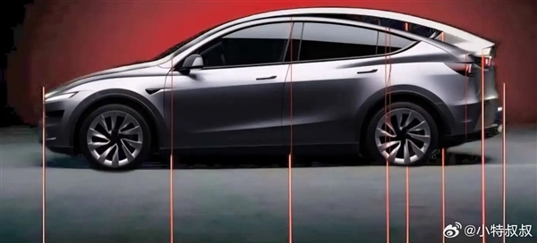 35万级六座纯电SUV 加长版特斯拉Model Y实车曝光：臀部太翘