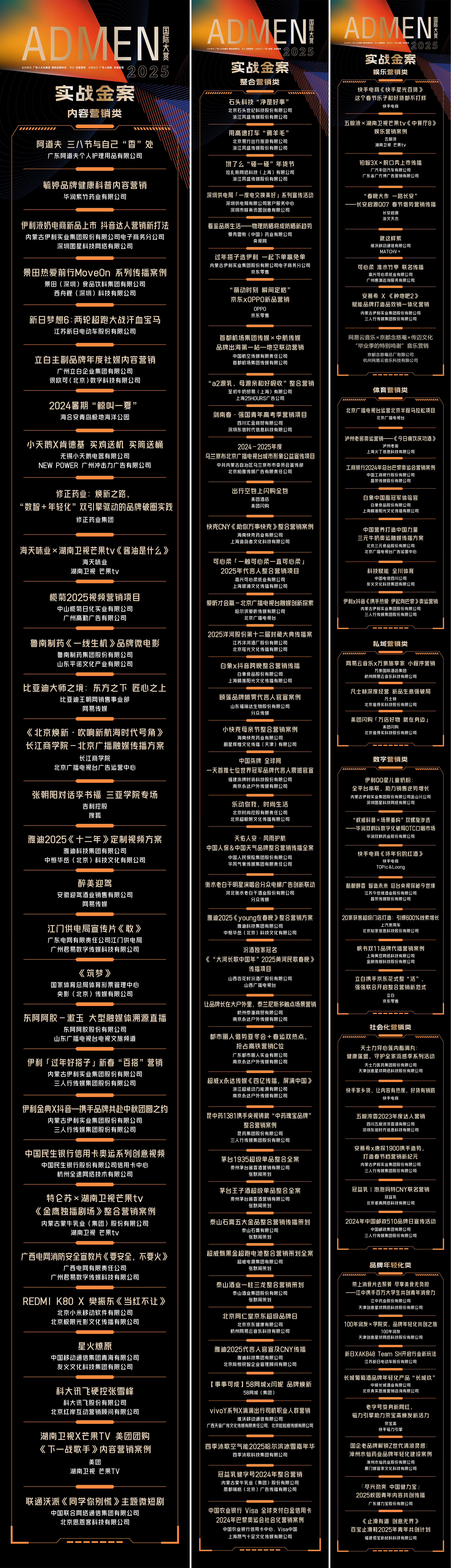 实效创新 与智共生丨2025ADMEN国际大赏获奖名单公布