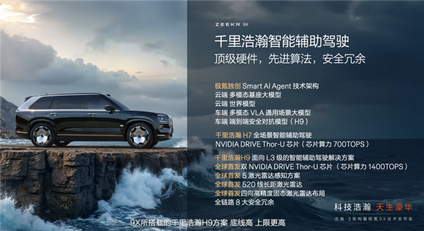 47.99万买“杭州湾库里南”!全新极氪旗舰SUV车型9X开售