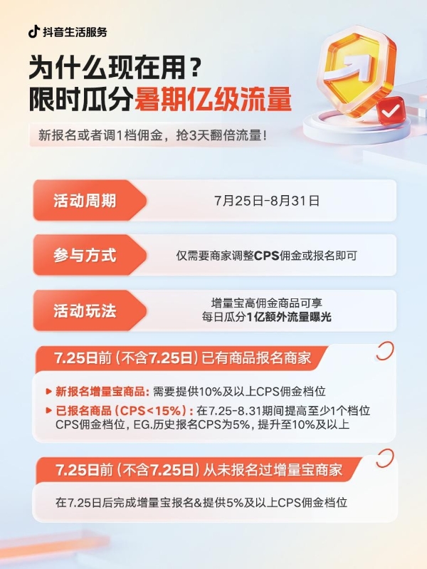 用增量宝半托管，瓜分暑期亿级流量，小投入撬动大增长！