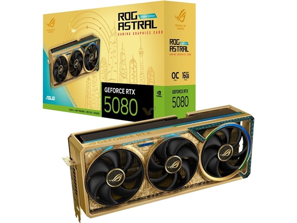 近1.4万元溢价90%!华硕RTX 5080黄金版开卖 但没有金子