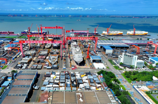 新进展！第二艘国产大型邮轮爱达·花城号建造进入设备调试阶段