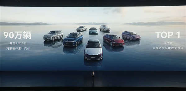 鸿蒙智行累销超90万辆！余承东：连续14个月中国汽车均价第一