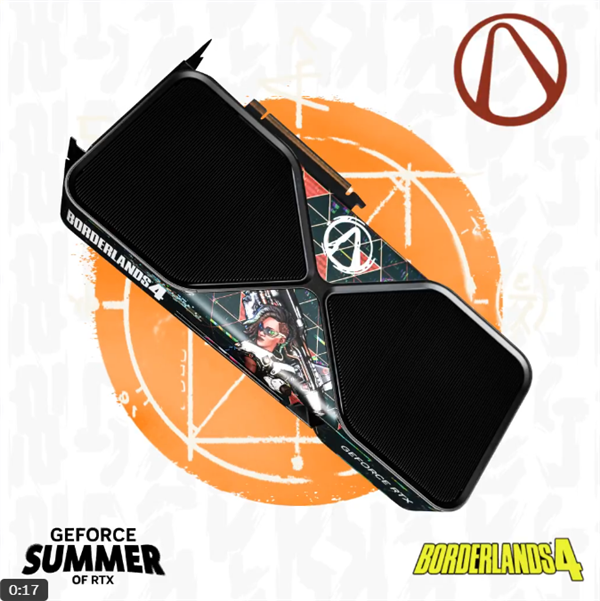 全球仅此一块！RTX 5090《无主之地4》定制版免费送