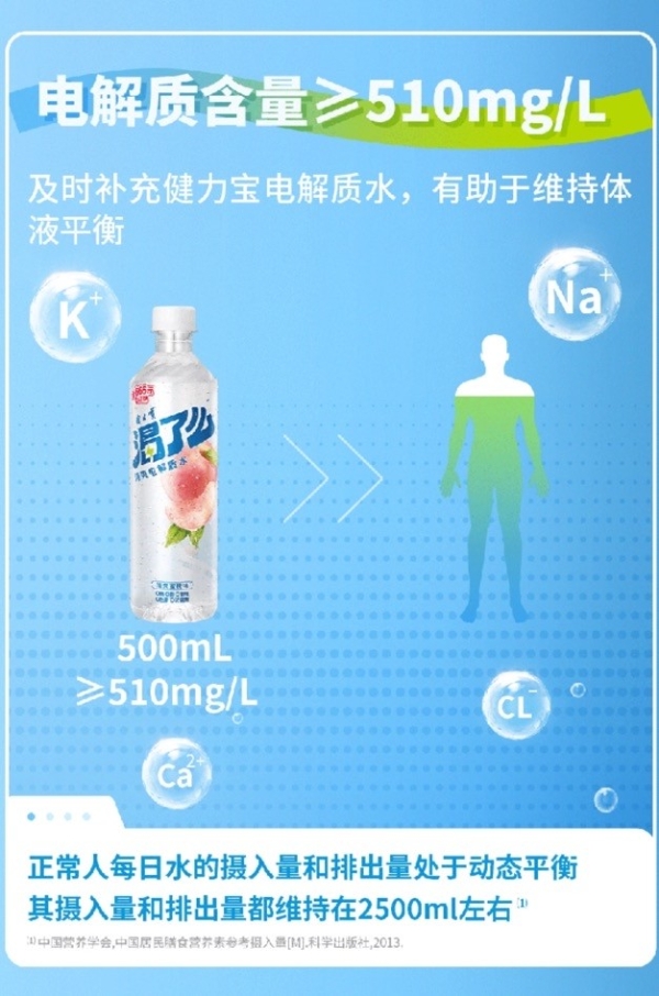 开学季学子饮品选择成焦点，健力宝渴了么电解质水成“补水答案” 
