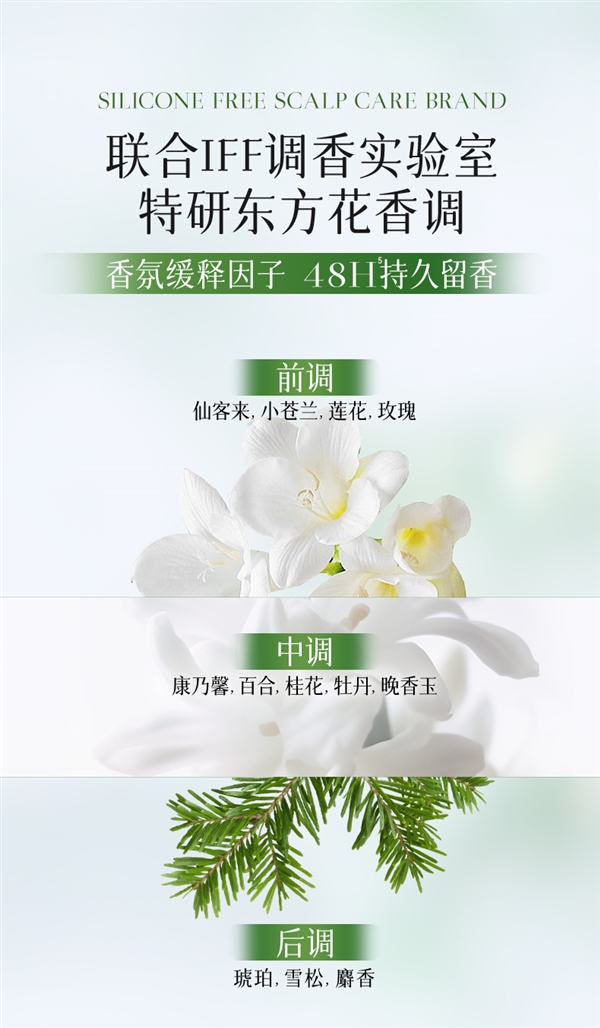 控油散香！滋源高端洗头水大促：3瓶59.9元包邮到手