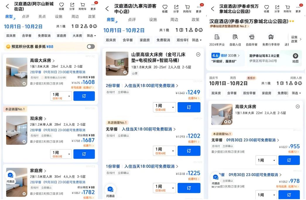 暑期吃瘪的酒店，把国庆不加价延长到了春节