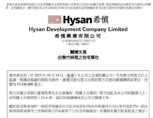 阿里前CEO张勇购入香港半山豪宅,豪掷5354万港元购希慎房产,公司股价已涨35%!