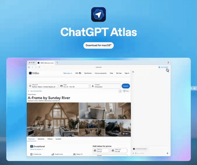 ChatGPT Atlas 来了：浏览器学会思考了吗？