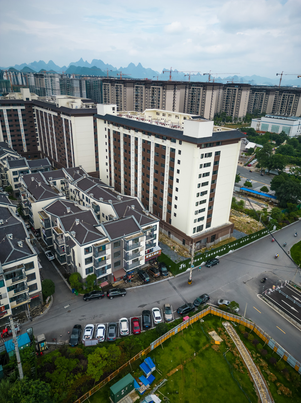 典型安置房小区外观（航拍图）