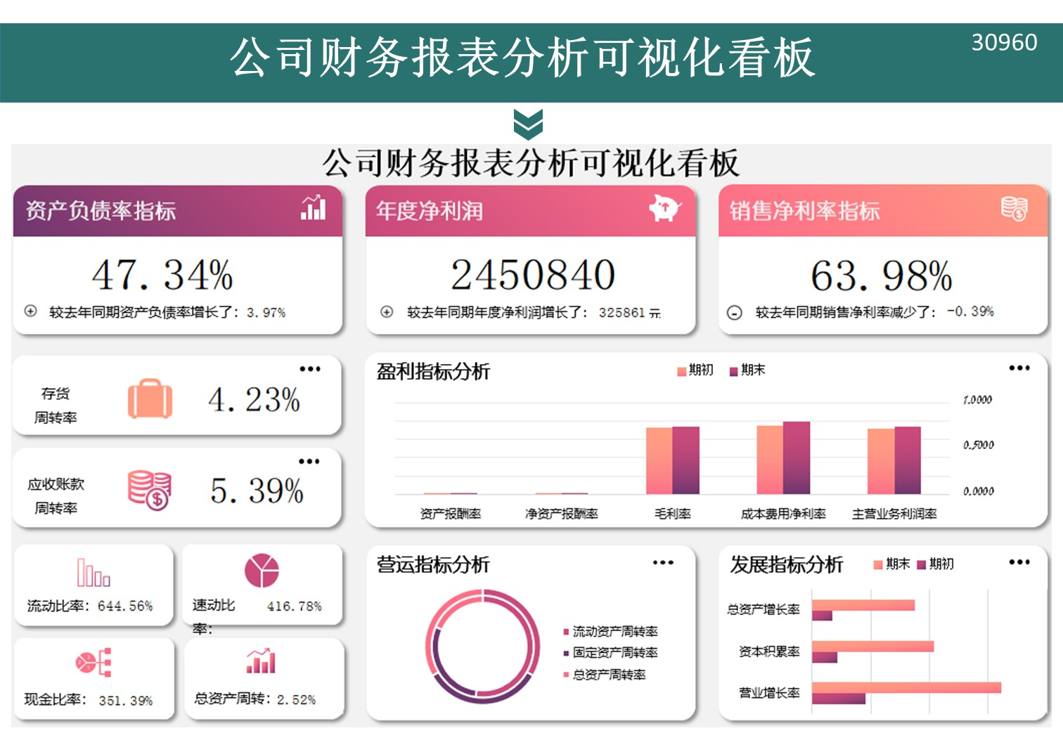 财务指标可视化