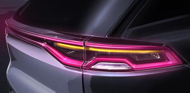 比亚迪夏贯穿式尾灯