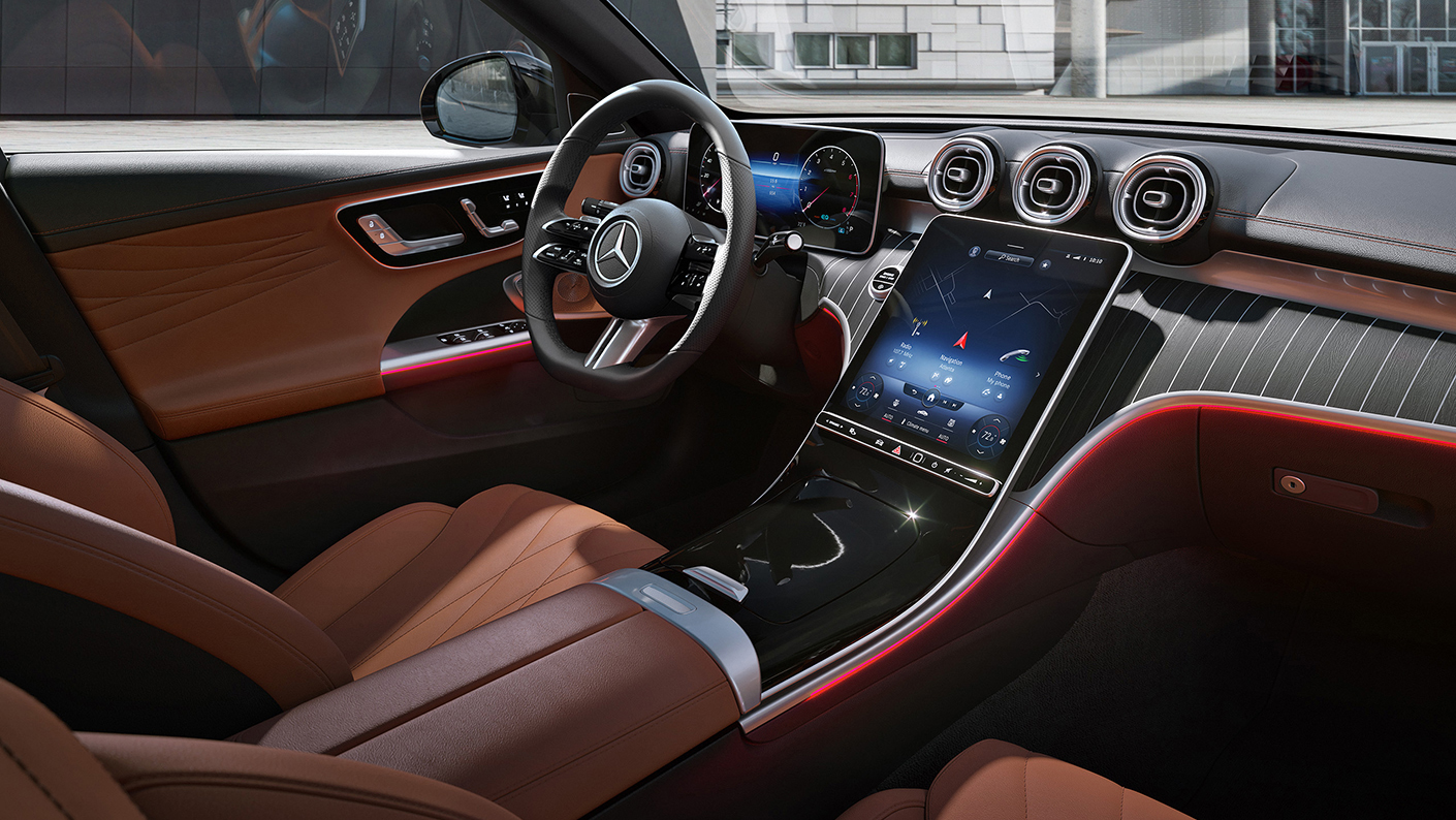 奔驰C级内饰细节