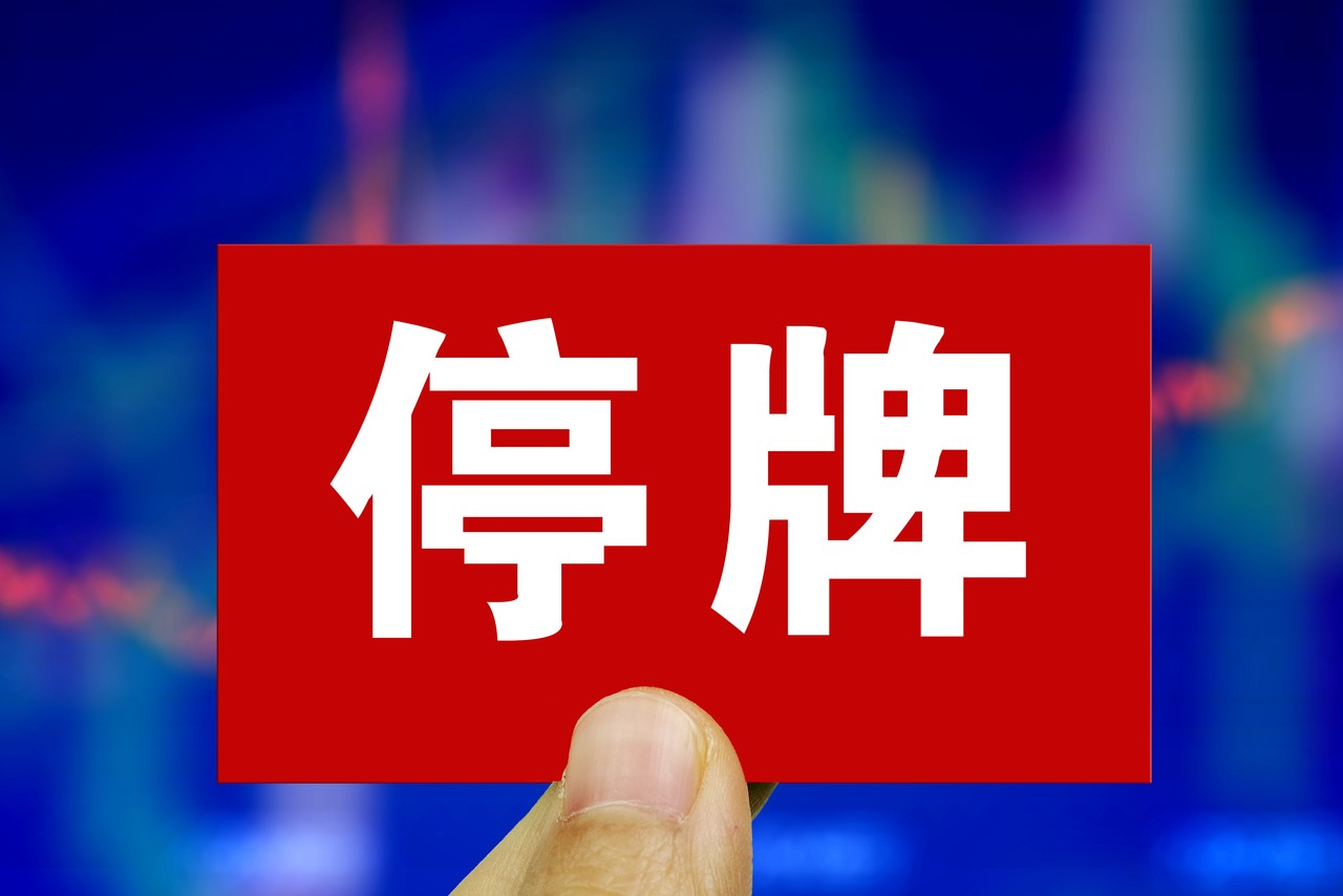 股票停牌提示界面