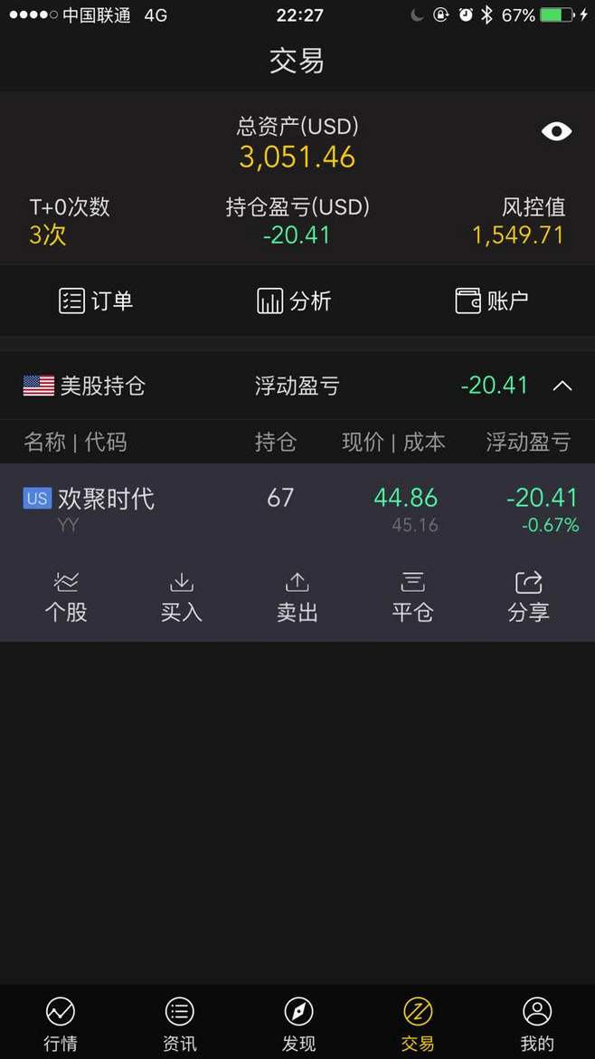 股票交易软件界面