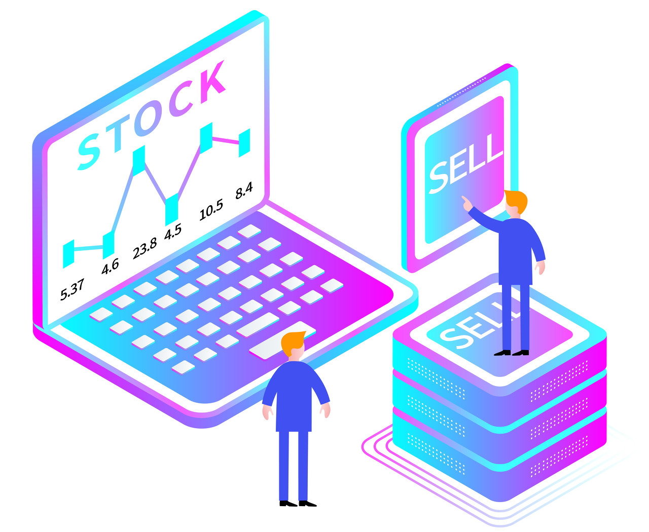 股票抛售 示意图