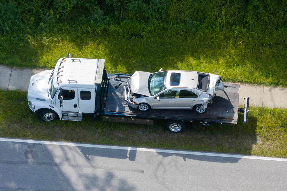 道路救援拖车现场