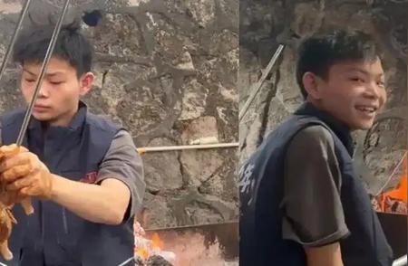 16岁烤鸡励志少年爆火后狂瘦15斤,模样沧桑不敢见爸妈