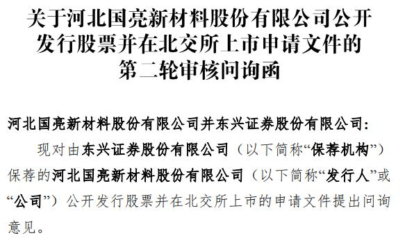 北交所问询函文件