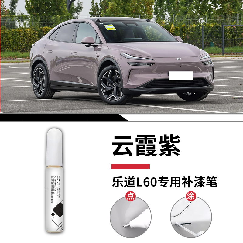 乐道L60云霞紫车漆特写