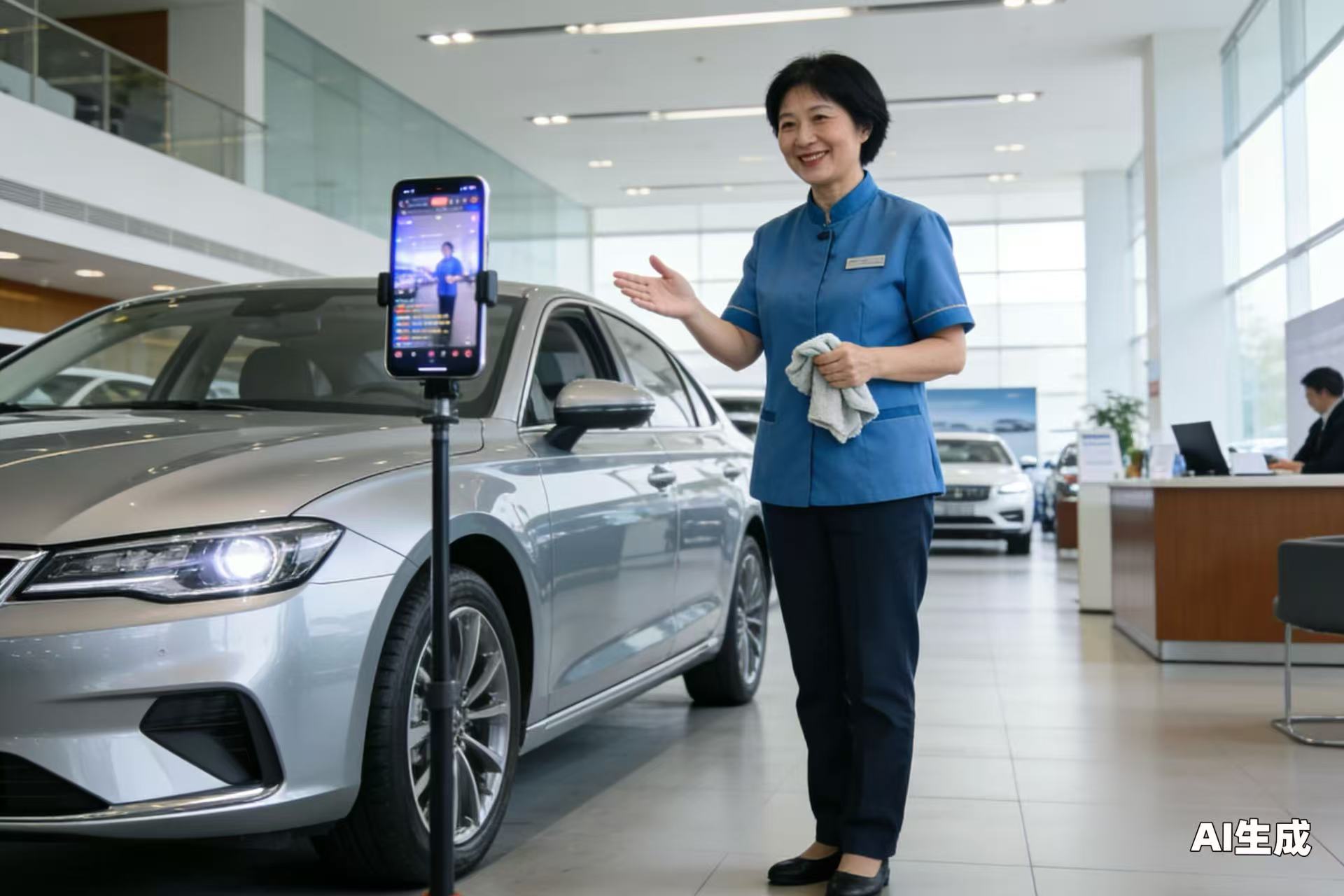 雷克萨斯直播间被保洁阿姨 “攻占”，弹幕全是 “地板比车亮”