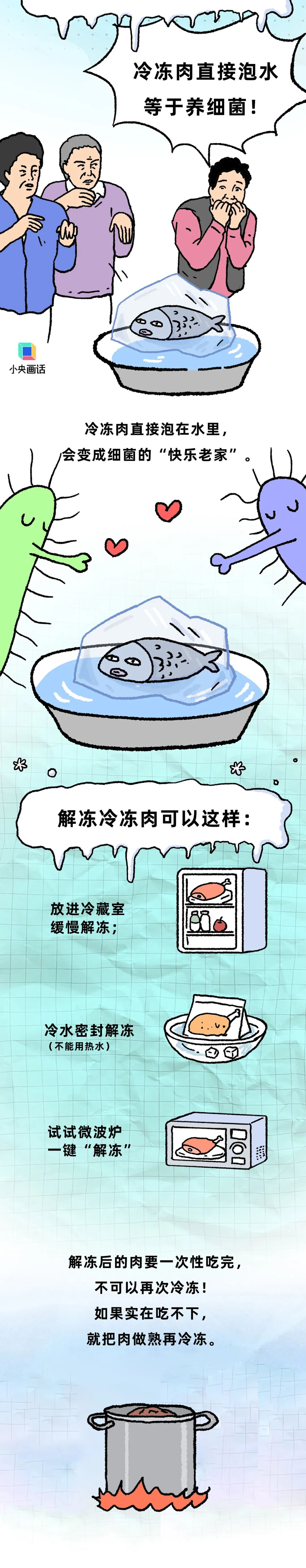 冰箱冻肉出现这类情况，专家建议直接丢弃防食品安全风险