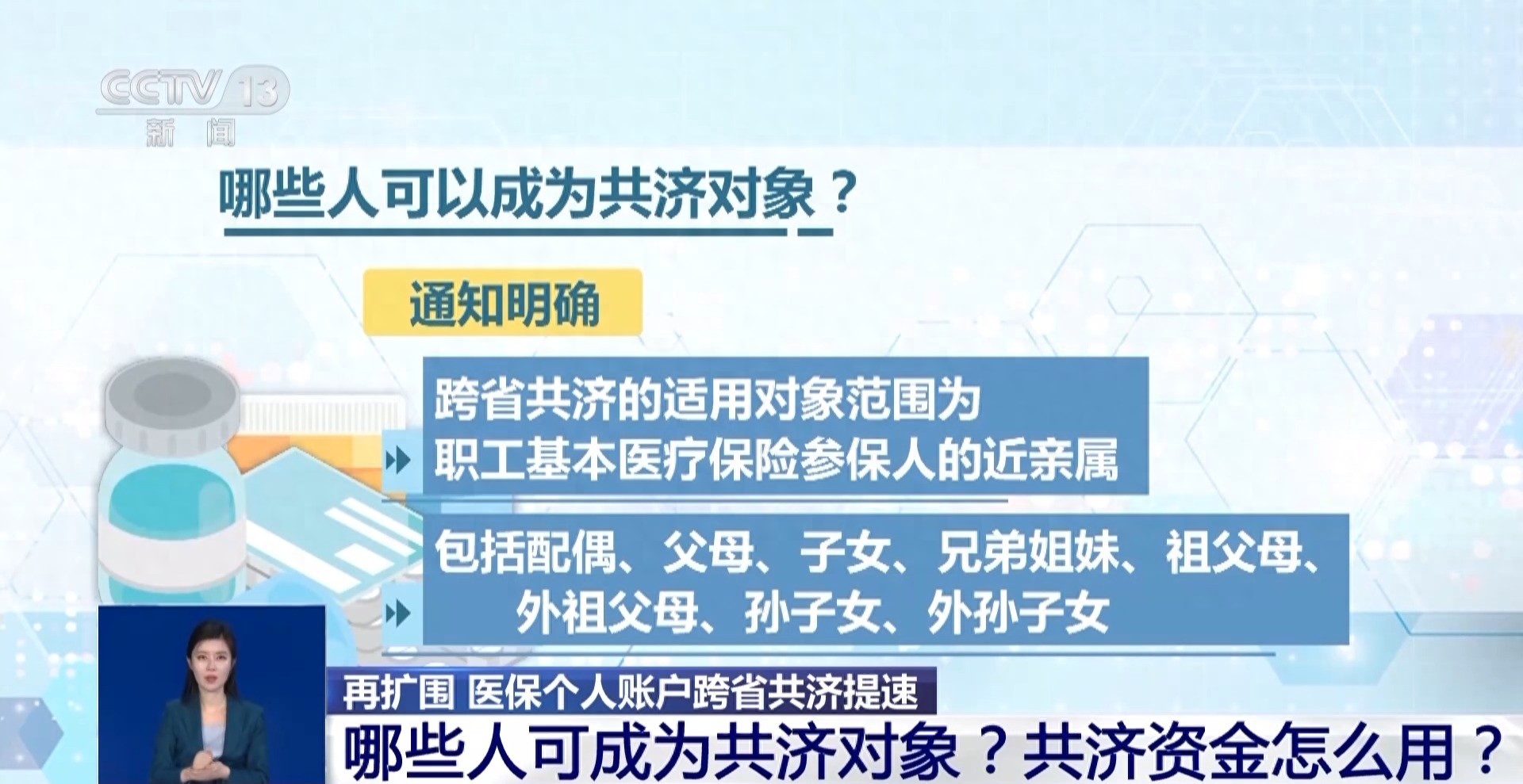 医保个人账户跨省共济来了，覆盖近亲属就医购药，全国医保服务再升级