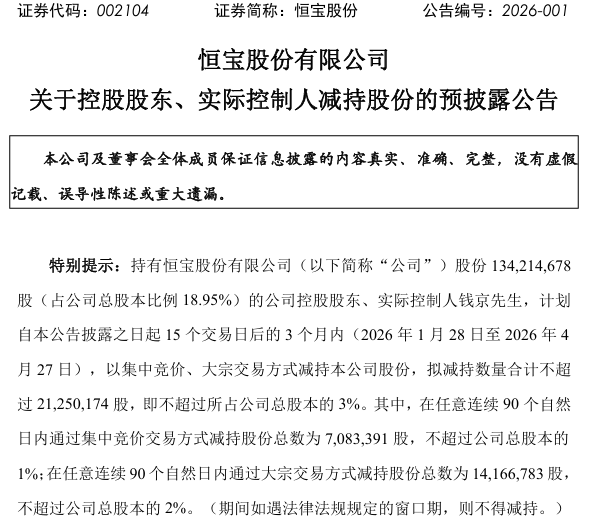 恒宝股份董监高人均年薪73万，实控人钱京拿5.6万却计划套现4.4亿