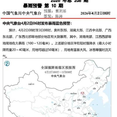 大雾+沙尘暴+暴雨+大风4预警齐发,这些地区出行务必做好防护
